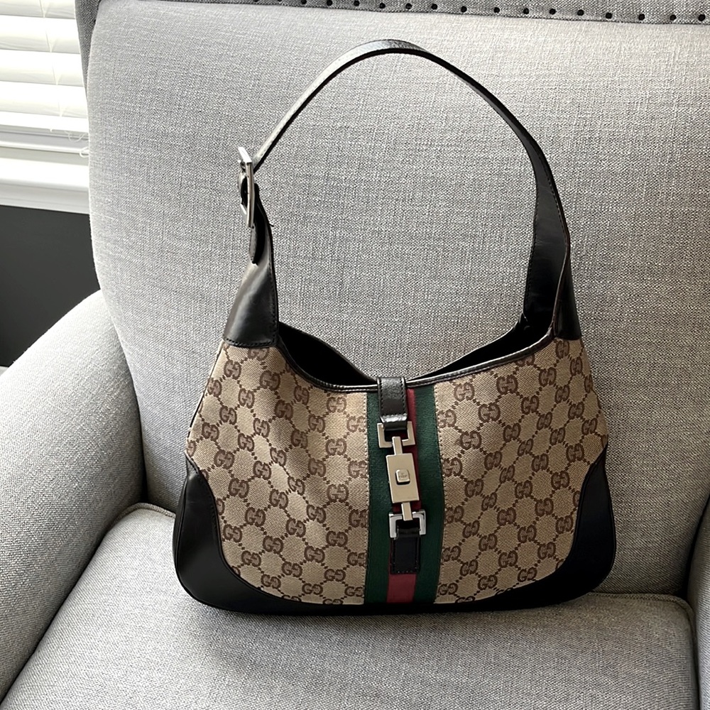Gucci Web Jackie O Bag